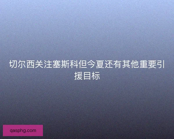 切尔西关注塞斯科但今夏还有其他重要引援目标 切尔西关注塞斯科但今夏还有其他重要引援目标